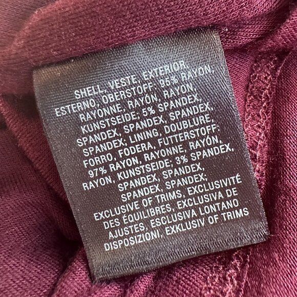 Anthropologie Maeve Womens Small Dress Midi Galena Wine V-Neck Boho Party - Picture 6 of 8